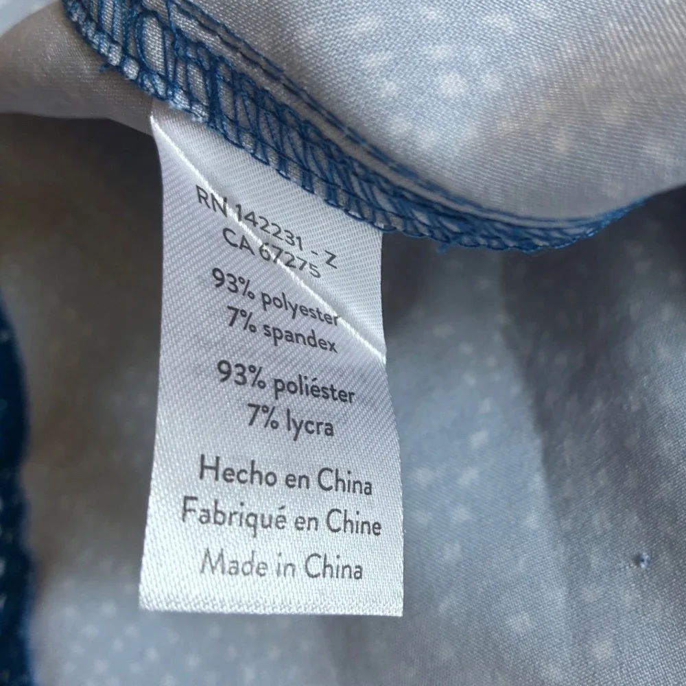 RipSkirt Hawaii Wrap Skirt Womens Large Blue‎ White Medallion Quick Dry Athletic